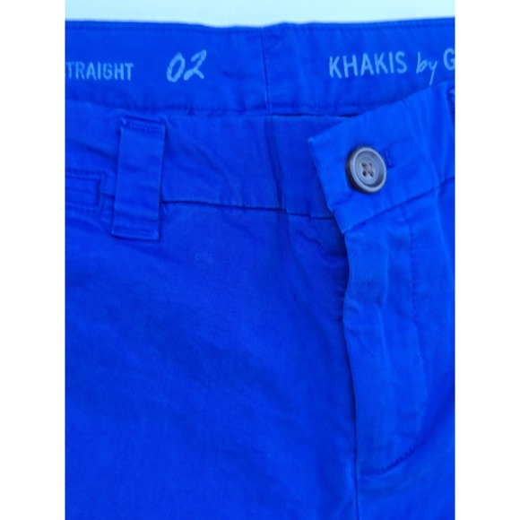 GAP Khakis Broken-In Straight Women's Size 2 Blue Chino Pants - Picture 4 of 6